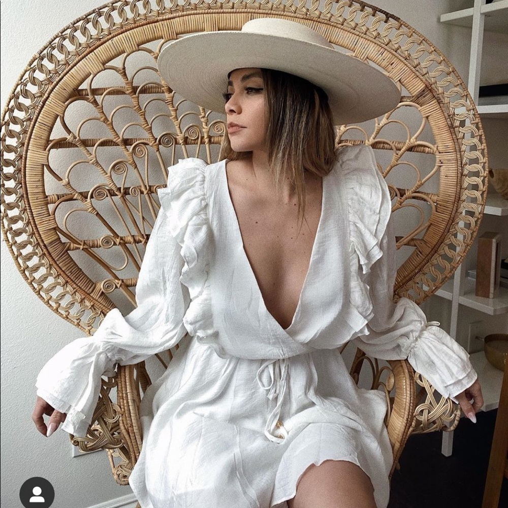 Starlow white ruffle dress